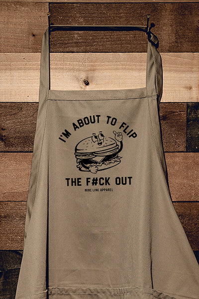 "About to Flip Out" Grill Apron