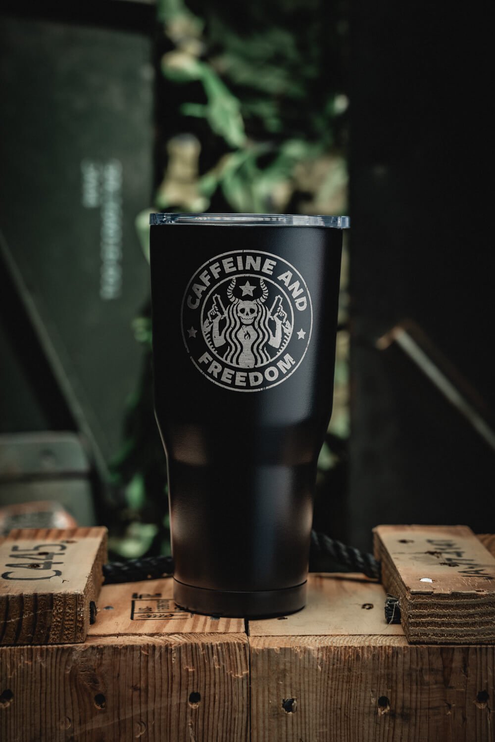 BF 30 oz Tumbler - Caffeine & Freedom