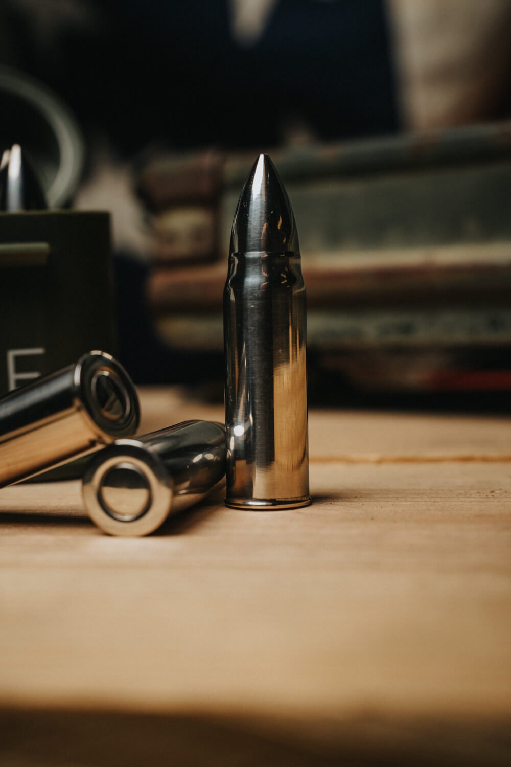 Bullet Whiskey Stones in Ammo Box