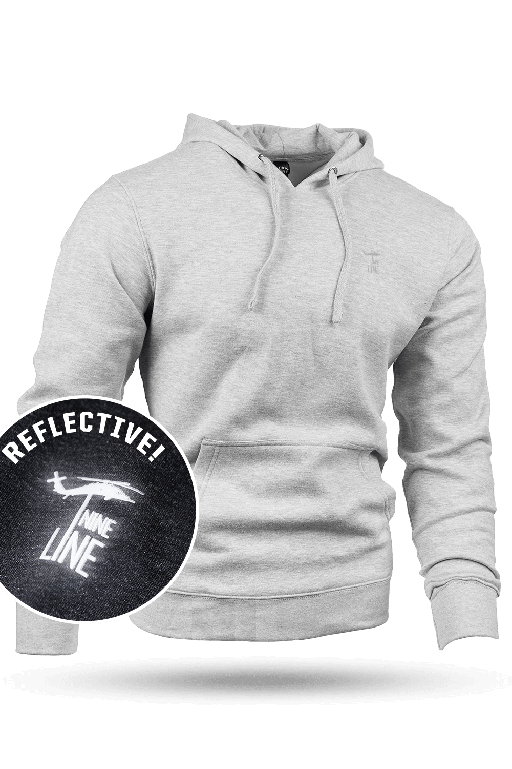 Hoodie - Core Reflect Dropline - Nine Line Apparel