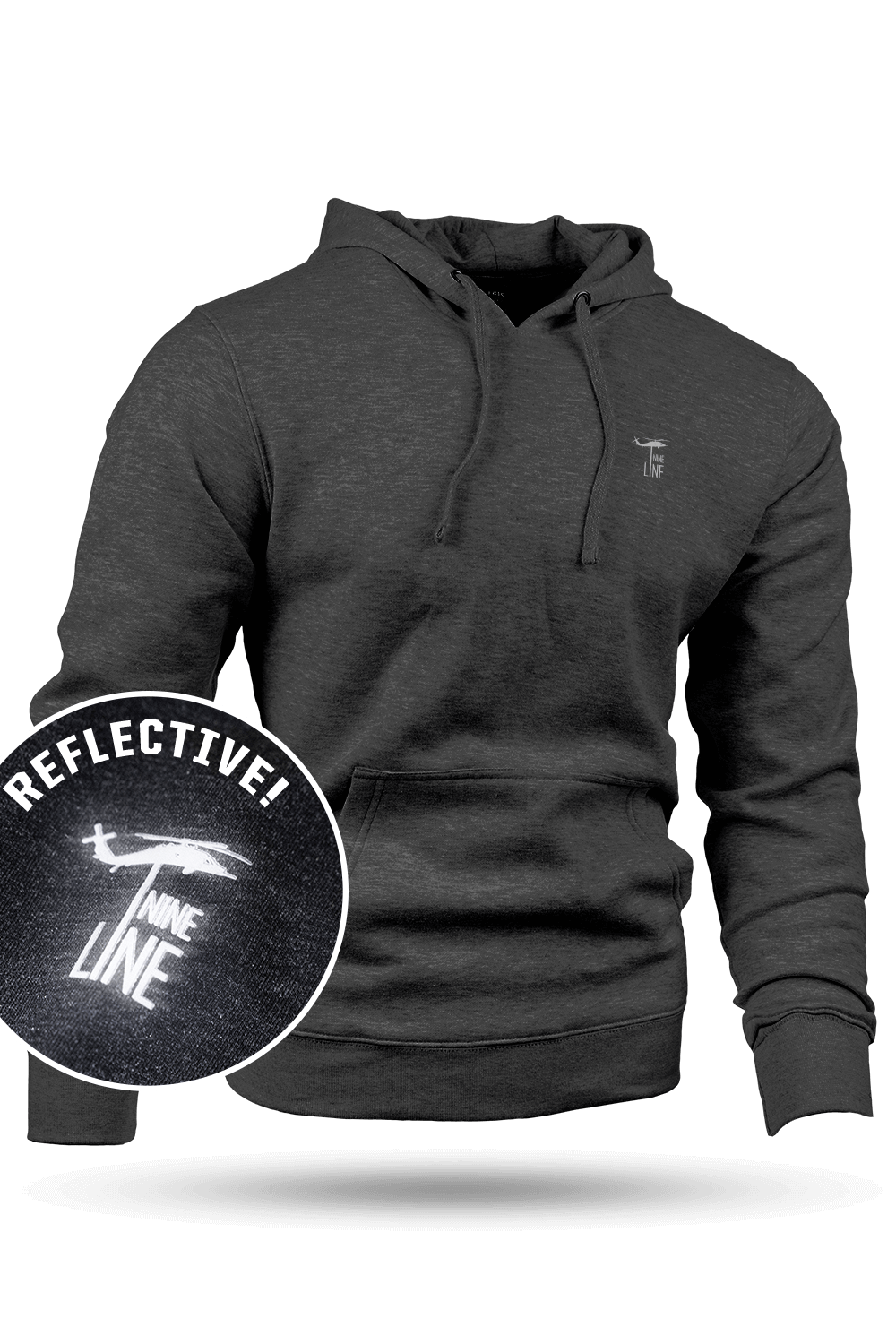 Hoodie - Core Reflect Dropline - Nine Line Apparel