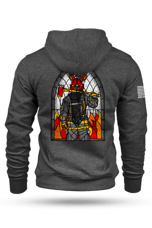 Hoodie - Stained Glass Firefighter