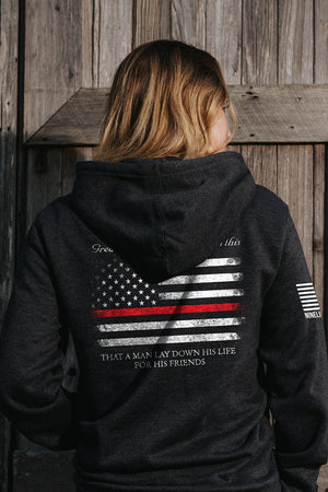 Hoodie - Thin Red Line - Nine Line Apparel