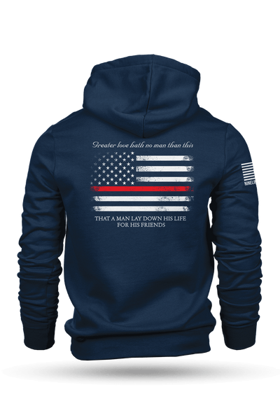 Hoodie - Thin Red Line - Nine Line Apparel