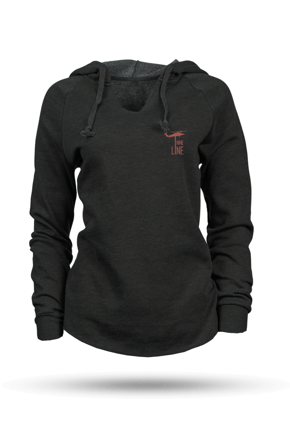 Lightweight Women's V-neck Hoodie - Caduceus