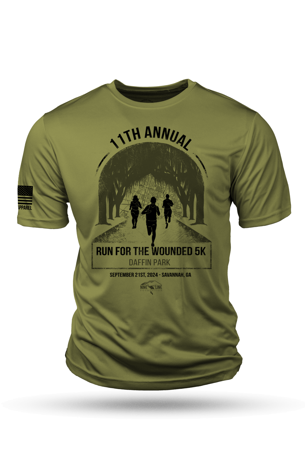 Moisture Wicking T - Shirt - Run For the Wounded 2024