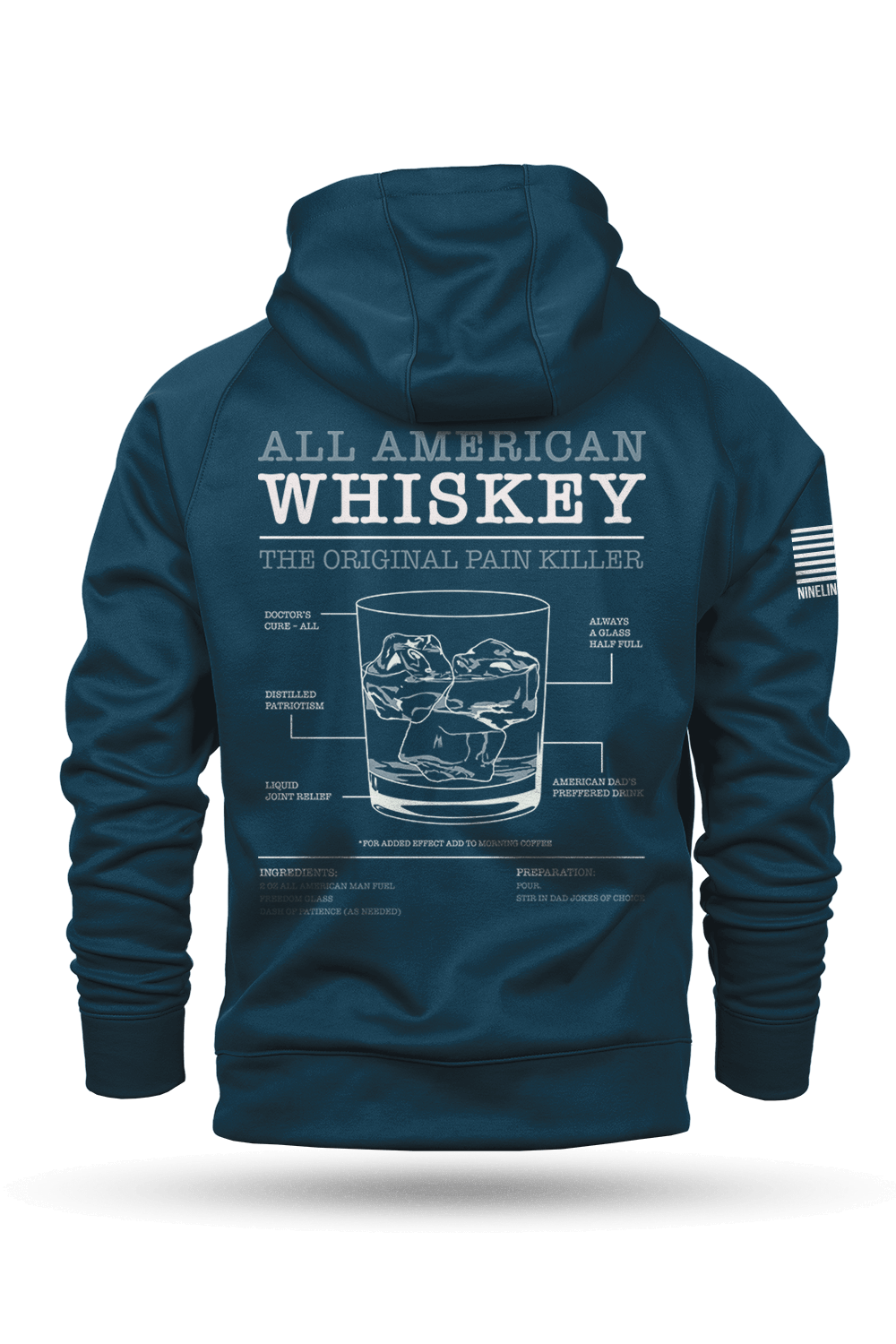 Raglan Tailgater Hoodie - ALL AMERICAN WHISKEY