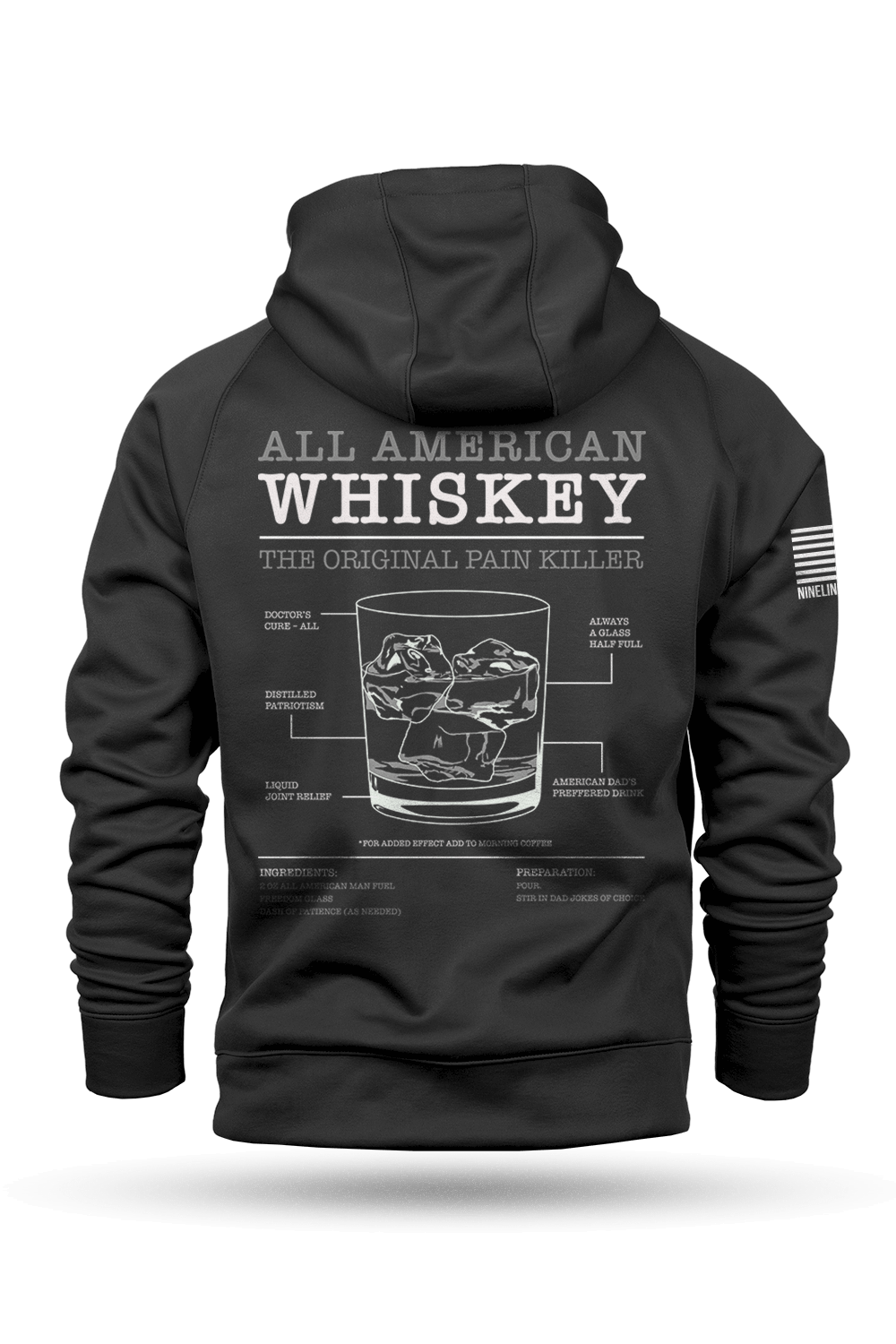 Raglan Tailgater Hoodie - ALL AMERICAN WHISKEY