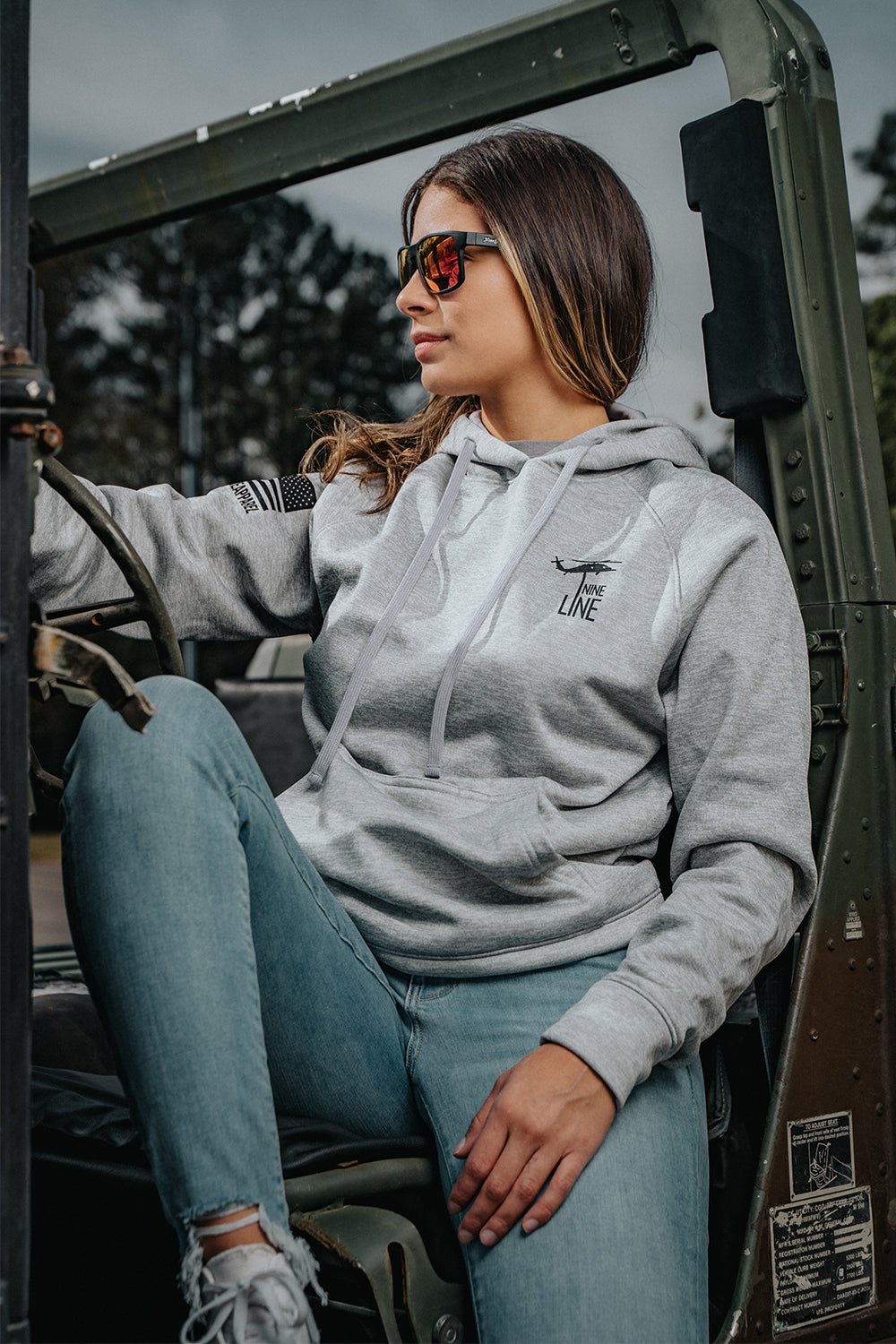 Raglan Tailgater Hoodie - Basic - Nine Line Apparel