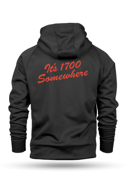 Raglan Tailgater Hoodie - It's 1700 Somewhere