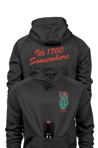 Raglan Tailgater Hoodie - It's 1700 Somewhere