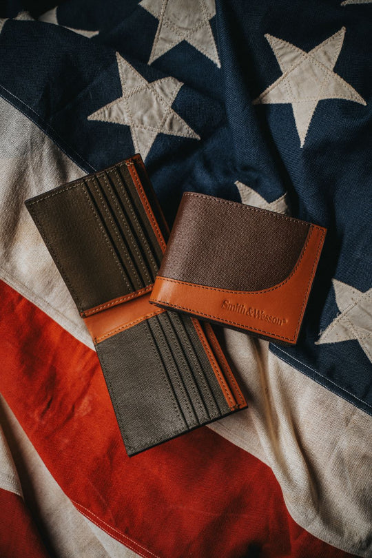 Smith &amp; Wesson Wax Canvas Bi-Fold Wallet