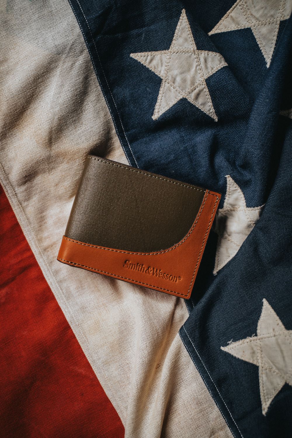 Smith &amp; Wesson Wax Canvas Bi-Fold Wallet