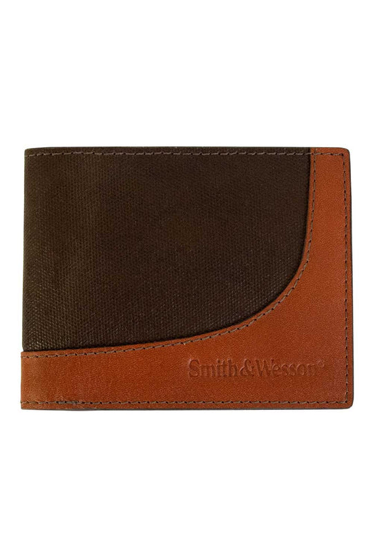 Smith &amp; Wesson Wax Canvas Bi-Fold Wallet