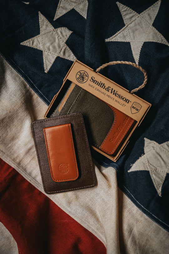 Smith &amp; Wesson Wax Canvas Wallet
