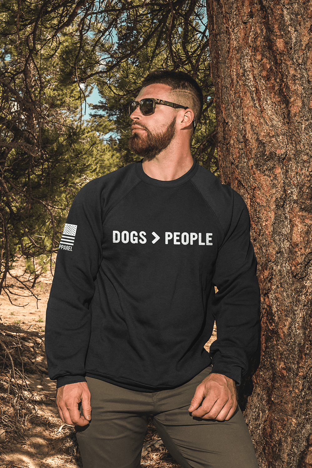 Sweatshirt - DOGS>PEOPLE - Nine Line Apparel