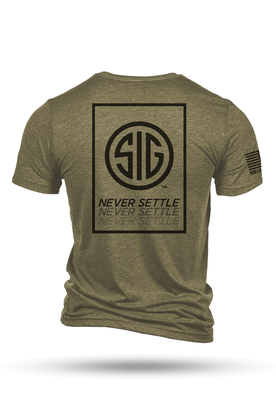 T - Shirt - Sig Sauer Never Settle