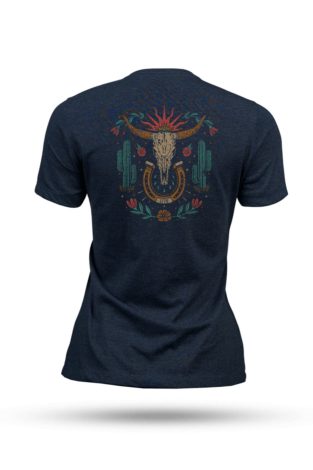 Women's T - Shirt - Western Cow Skull