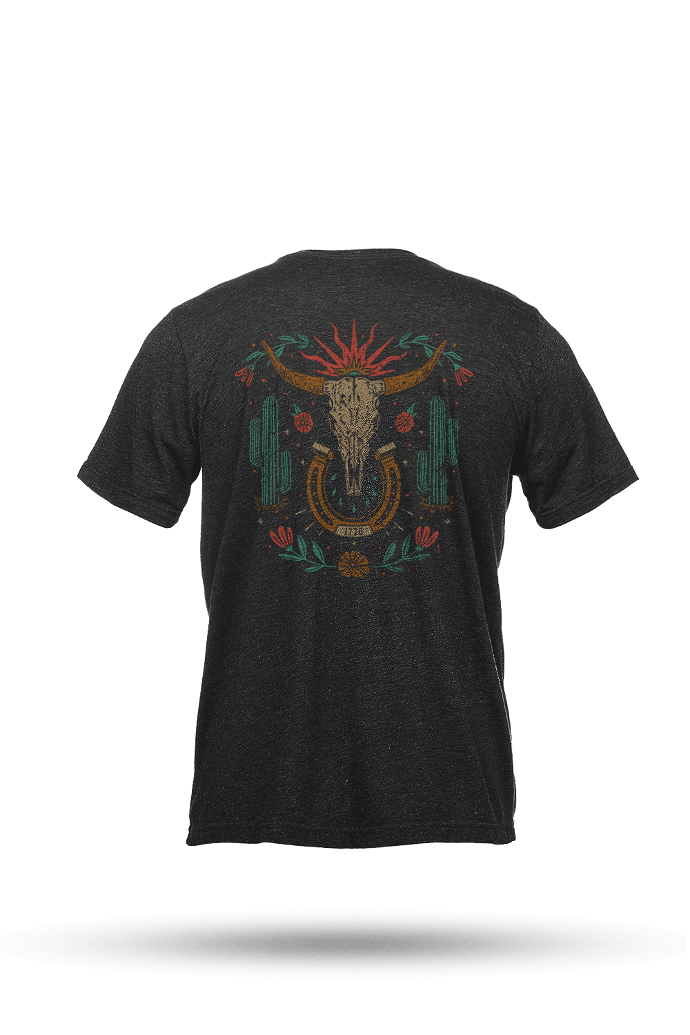 Youth T - Shirt - Western Cow Skull