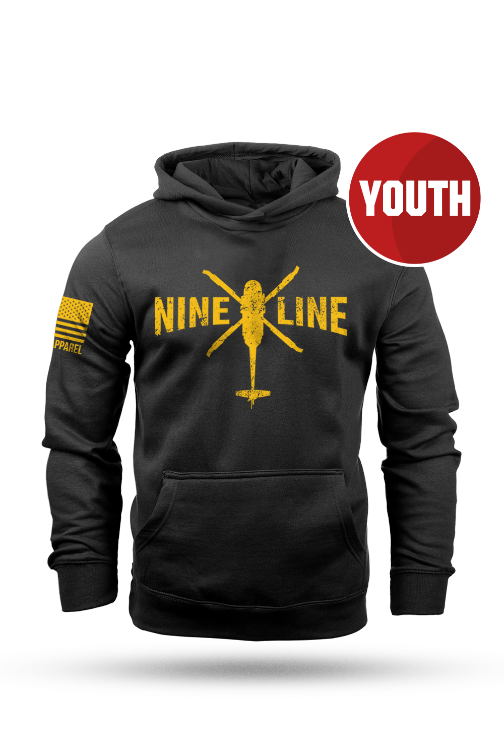 Youth Hoodie - Nine Line Helo