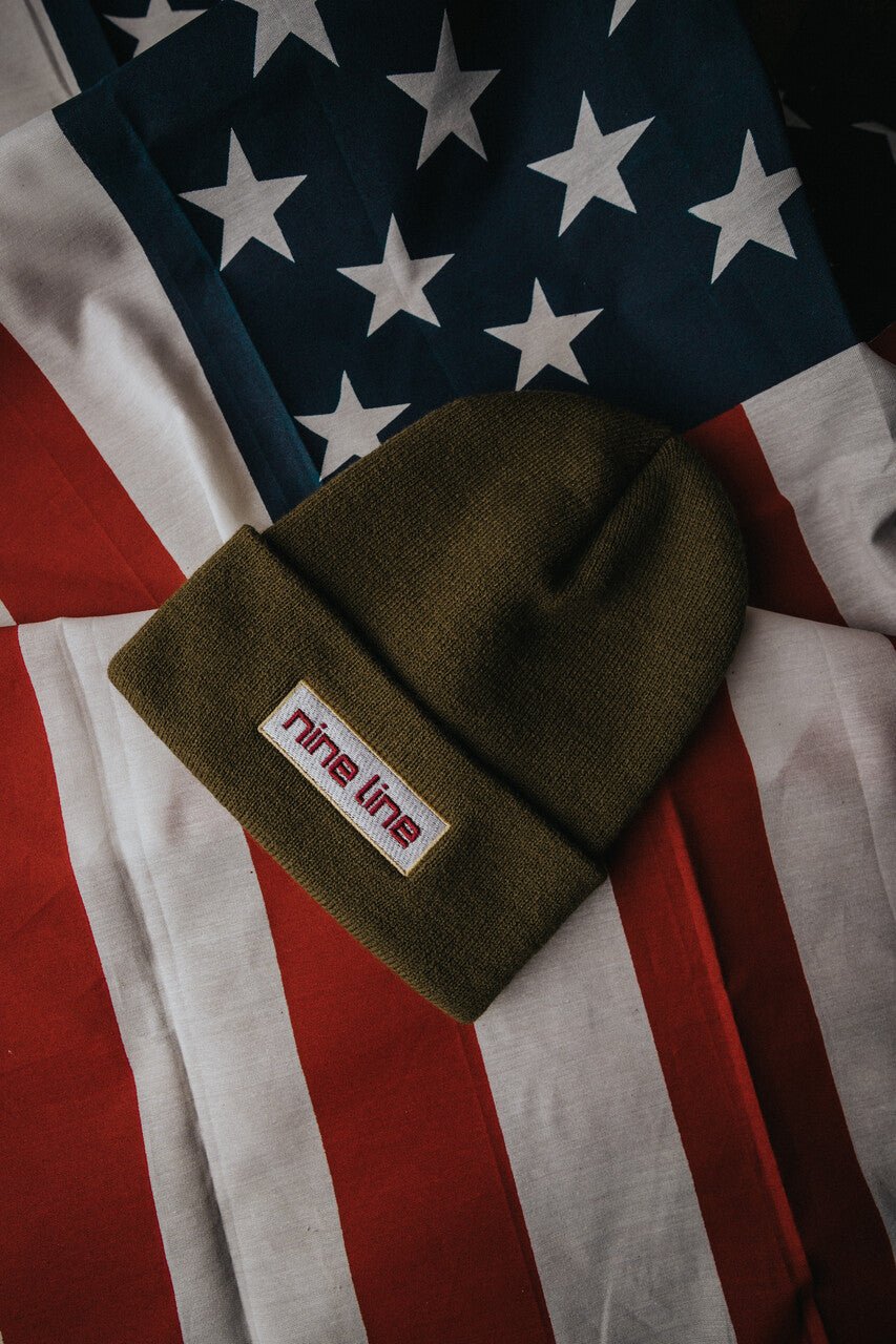 American Made Knit Cuffed Beanie - Nine Line Apparel