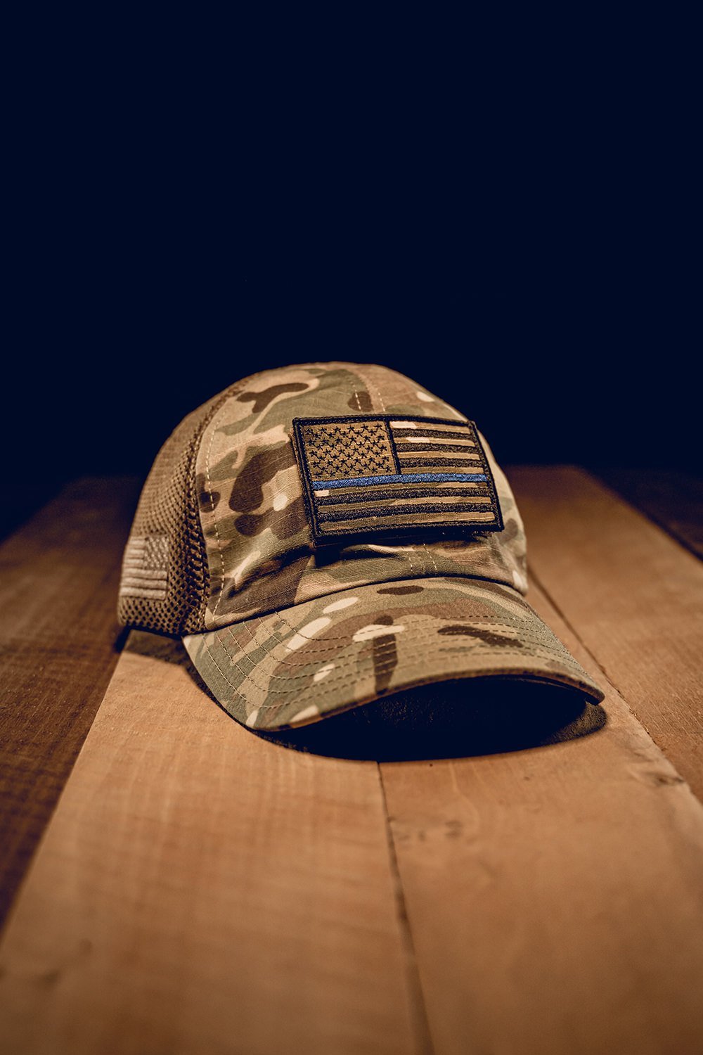 American Made Mesh Back Hat with Patch - Nine Line Apparel