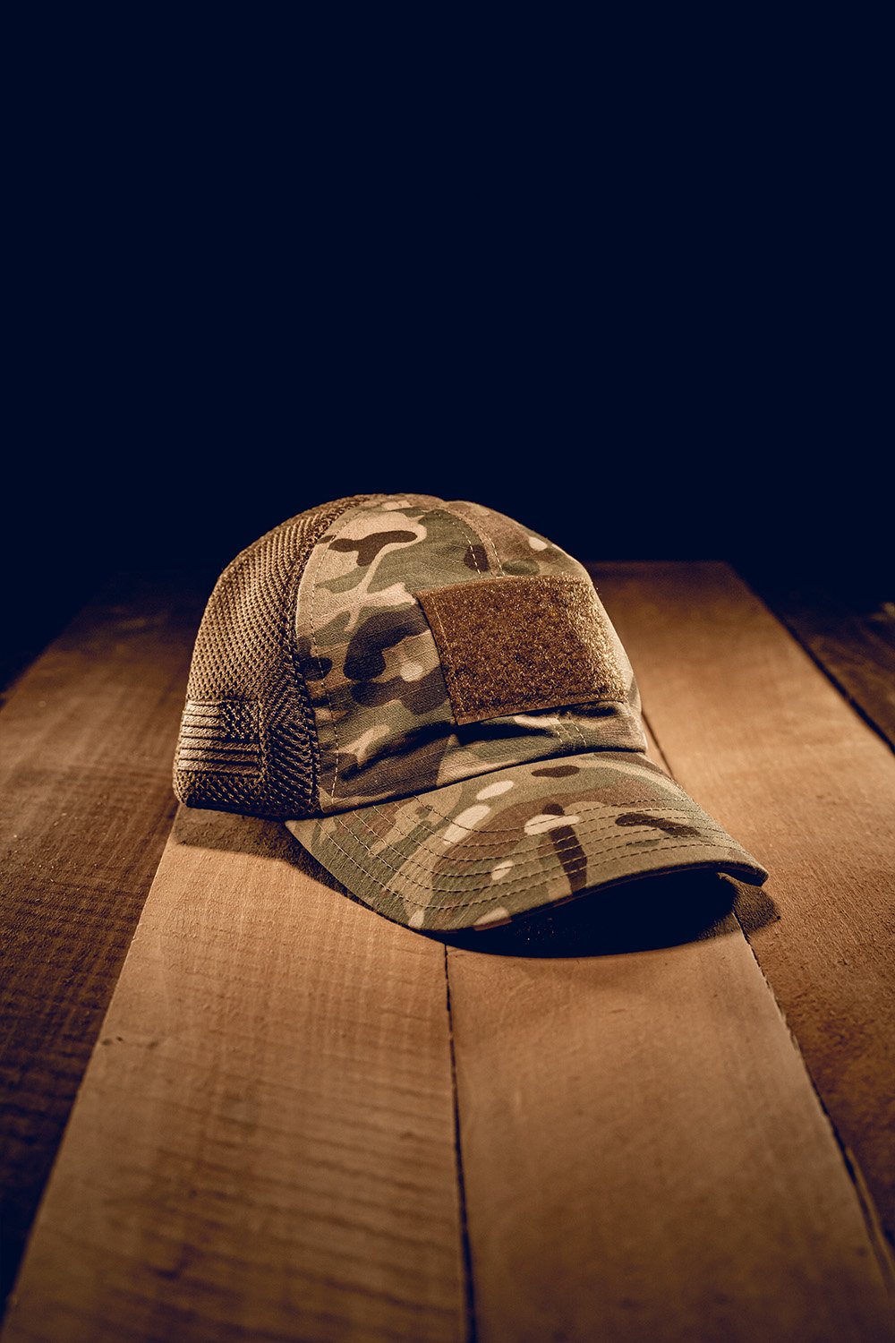 American Made Mesh Back Hat with Patch - Nine Line Apparel