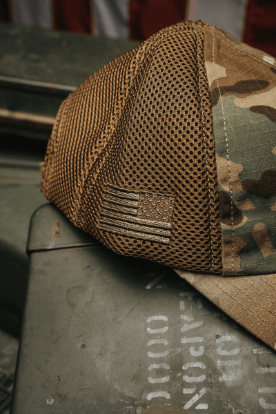 American Made Mesh Back Multicam Hat - Nine Line Apparel