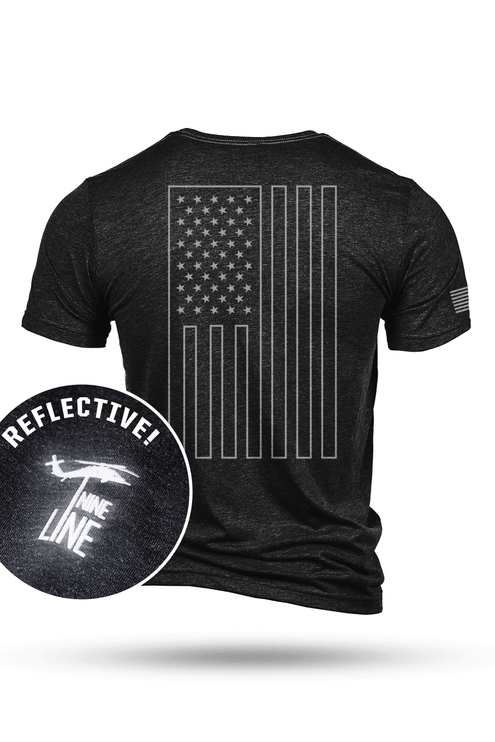 Athletic T-Shirt - Reflective - Core America - Nine Line Apparel