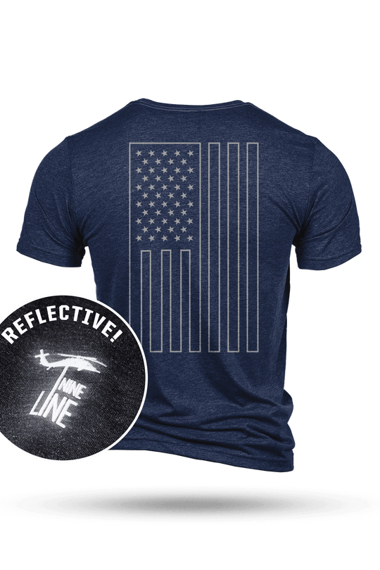 Athletic T-Shirt - Reflective - Core America - Nine Line Apparel
