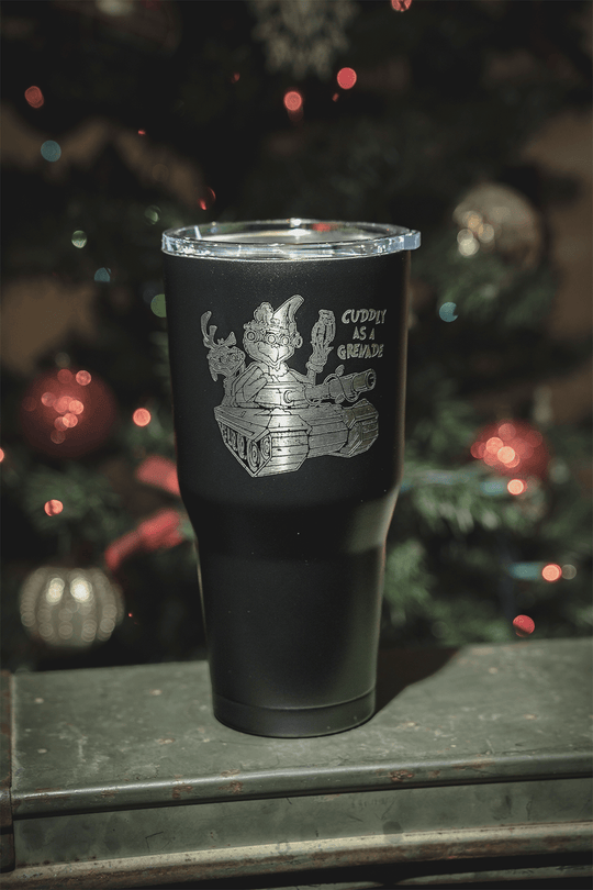 BF 30 oz Tumbler - CUDDLY AS A GRENADE - Nine Line Apparel