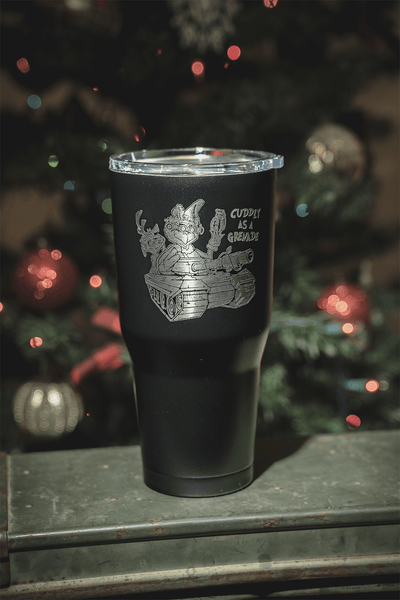 BF 30 oz Tumbler - CUDDLY AS A GRENADE - Nine Line Apparel