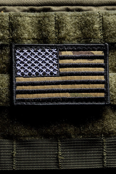 Black Camo American Flag Patch - Nine Line Apparel