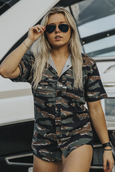 Casual Button Down Shirt - Camo Collection - Nine Line Apparel