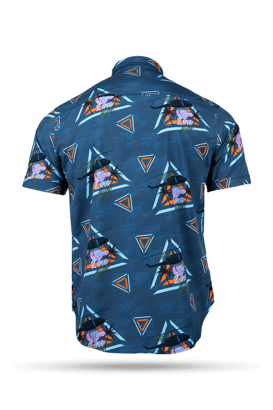 Casual Button Down Shirt - GET TO THE CHOPPA!! LIMITED EDITION [ON SALE] - Nine Line Apparel