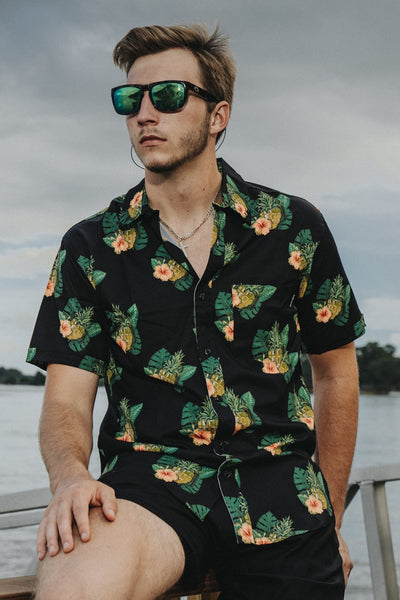 Casual Button Down Shirt - Pineapple Grenade Collection - Nine Line Apparel