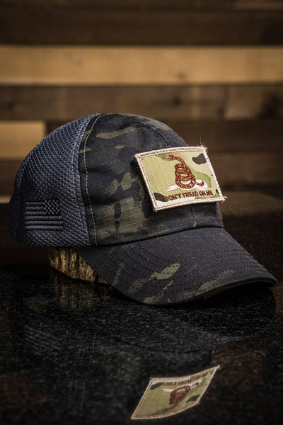 Dark American Made Mesh Back Hat with Patch - Nine Line Apparel