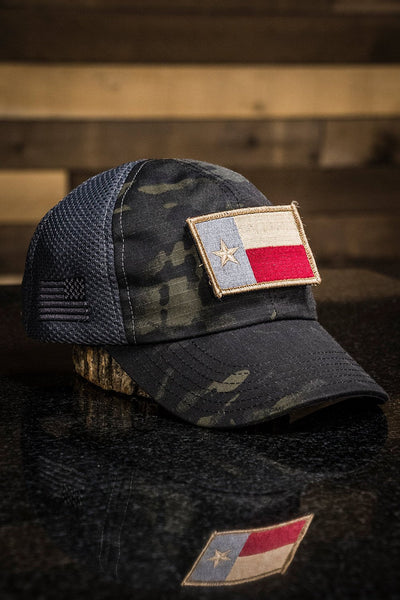 Dark American Made Mesh Back Hat with Patch - Nine Line Apparel