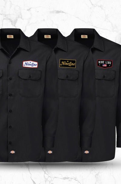 Dickies Long Sleeve Patch Shirts - Nine Line Apparel