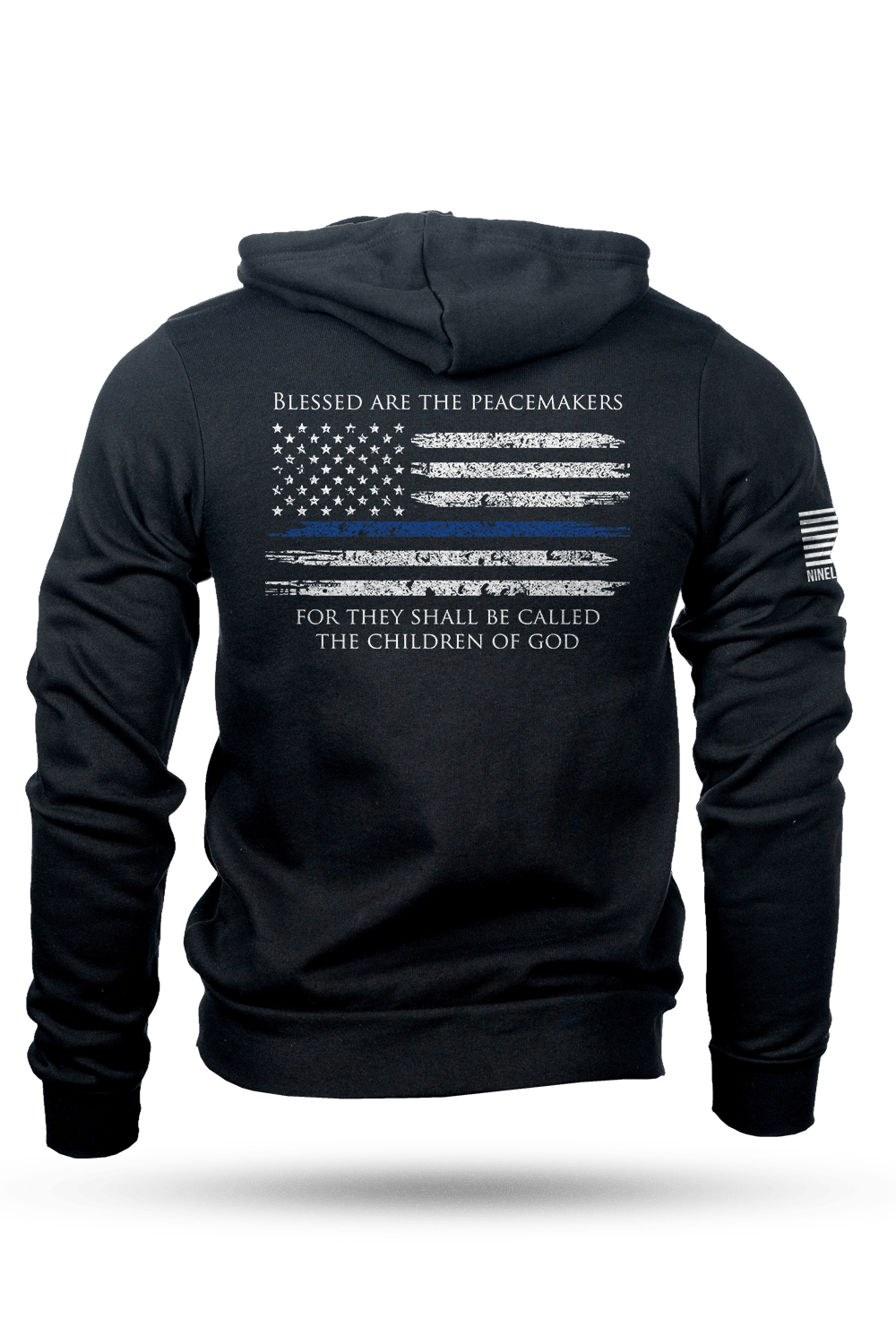 Full-Zip Hoodie - Thin Blue Line - Nine Line Apparel