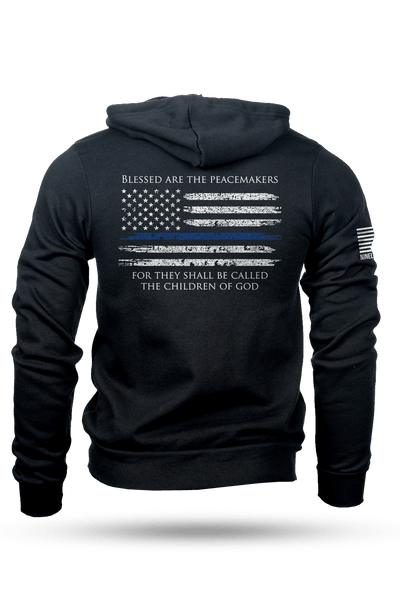 Full-Zip Hoodie - Thin Blue Line - Nine Line Apparel