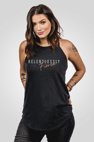 Halter Tank - Relentlessly Fierce - Nine Line Apparel