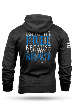 Hoodie - Because Of The Brave - Nine Line Apparel