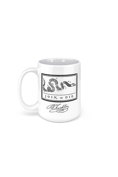 Join or Die Ceramic Mug 15 oz - Nine Line Apparel