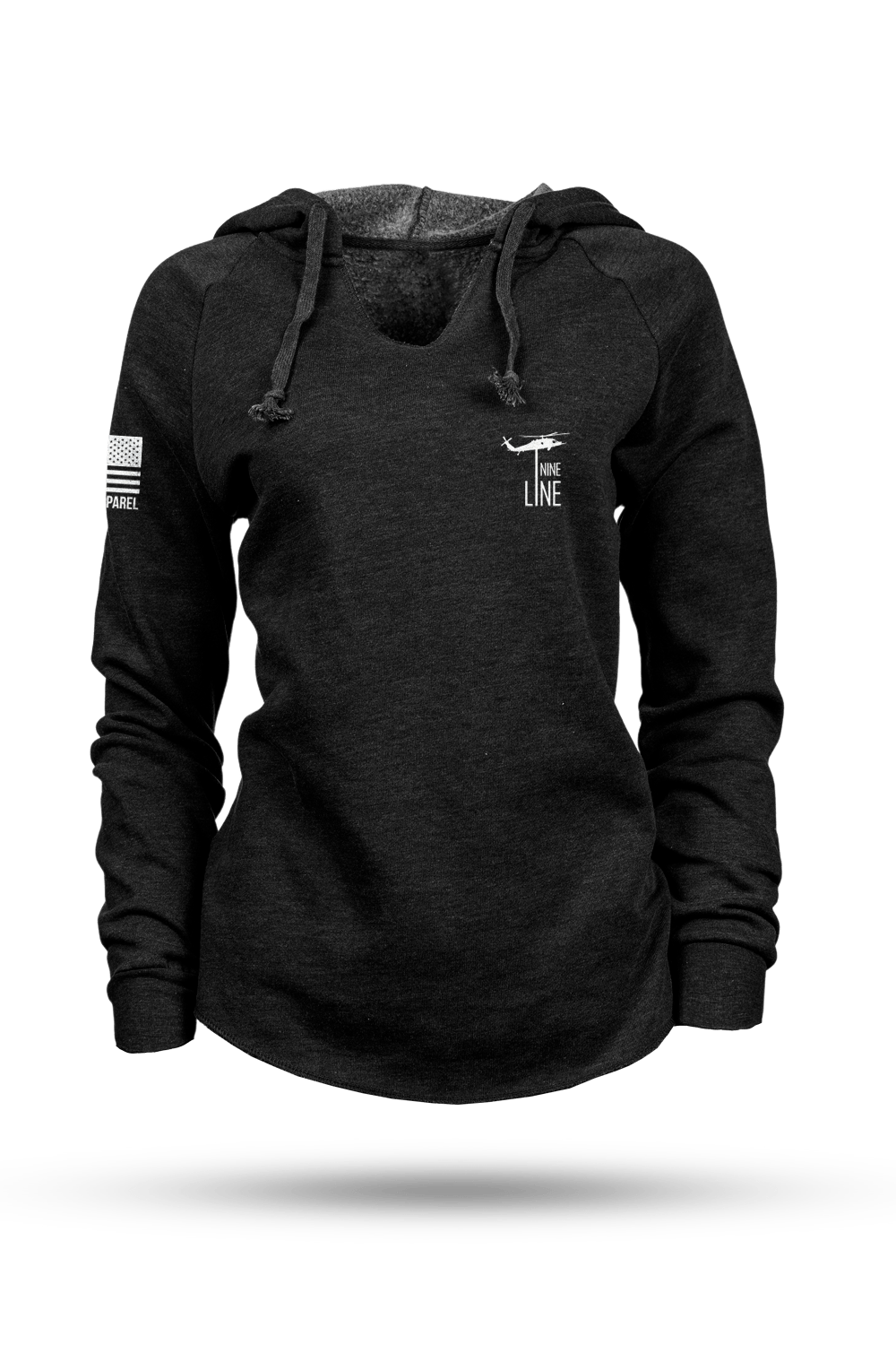 Lightweight Women's V-neck Hoodie - The Pledge - Nine Line Apparel