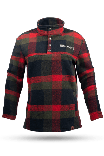 Men's Flannel Snap Pullover - Nine Line Apparel