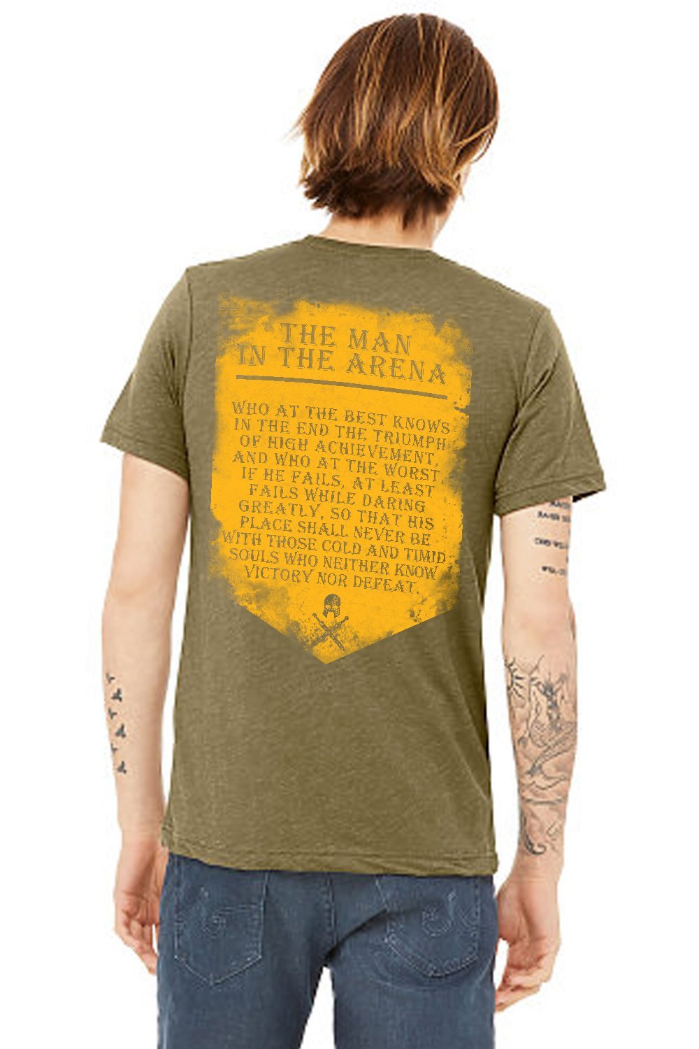 Men's Seasonal T-Shirt - The Man in the Arena - Nine Line Apparel