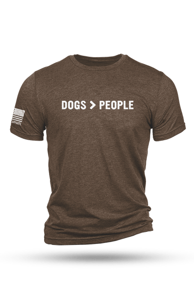 Men's Tri-Blend T-Shirt - Dogs>People - Nine Line Apparel