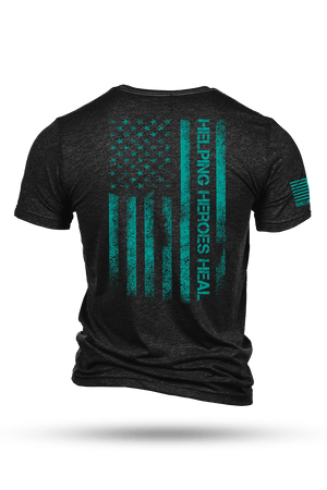 Men's Tri-Blend T-Shirt - PTS Awareness Month - For the Love of a Veteran - Nine Line Apparel