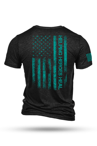 Men's Tri-Blend T-Shirt - PTS Awareness Month - For the Love of a Veteran - Nine Line Apparel